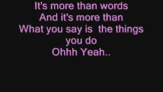 WestlifeMore Than Words Lyrics [upl. by Amalita]