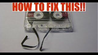 How to fix a broken cassette Fixing rippedtorn tape [upl. by Tennies]