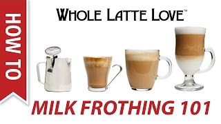 Milk Frothing for Beginners [upl. by Tterag]