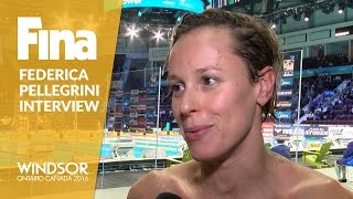 Federica Pellegrini  Winner of Womens 200m Freestyle  Windsor 2016 [upl. by Apoor]