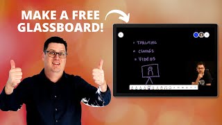 How to make your own FREE Glassboard  Lightboard in Teams or Zoom using OBS and Surface [upl. by Aihseket]