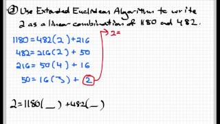 The Extended Euclidean algorithm [upl. by Stephens]