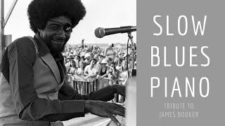 Slow Blues Piano James Booker Style [upl. by Elburt109]