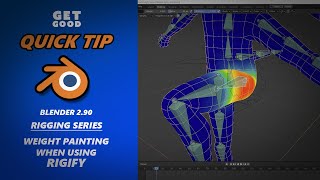 Quick Tip Weight Painting in Blender When Using Rigify [upl. by Eldwen902]