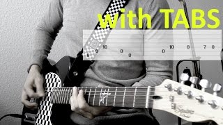 Three Days Grace Never too late Guitar Cover with Tabs [upl. by Desberg]