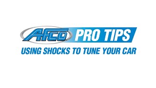 AFCO Pro Tips Using Shocks To Tune Your Car [upl. by Micheline814]