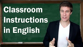 Classroom Instructions in English [upl. by Dohsar963]