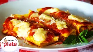 BEST CANNELLONI RECIPE  Italian Ricotta and Spinach Cannelloni Pasta [upl. by Okoyk903]