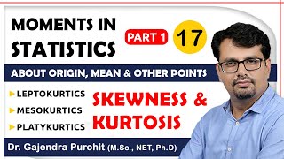 Skewness amp Kurtosis  Moments  Leptokurtic Mesokurtic Platykurtic [upl. by Brittany]