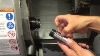 CHANGING A COLLET ON A HAAS LATHE [upl. by Drud]