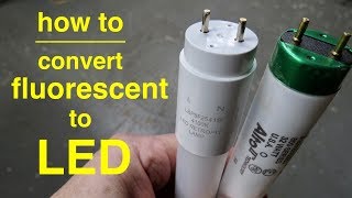 How To Convert T8 Fluorescent Lights to LED ● Explained in Simple Terms [upl. by Irreg]