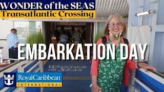 Embarkation Day Tips  Royal Caribbean WONDER OF THE SEAS things to know [upl. by Housen]