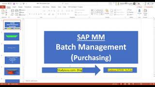 SAP MM Batch Management for Purchasing full overview explanation for Beginners and experienced [upl. by Sailesh]