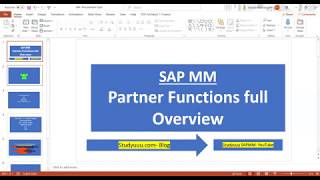 SAP MMPartner Functions full configuration for vendor master and Purchasing DocumentsPOContract [upl. by Nytsirk]