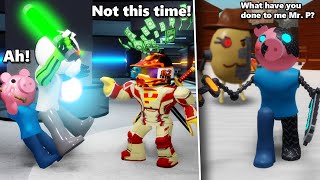 ROBLOX PIGGY RP HOW GEORGE PIGGY TURNED INTO CYBORG GEORGE [upl. by Nuoras]