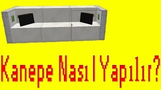 Minecraft Kanepe Ve Yastık Nasıl Yapılır [upl. by Icaj]