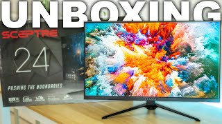 Sceptre IPS 24quot 165Hz Gaming Monitor Unboxing [upl. by Soisinoid]