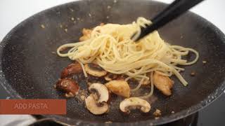 Aglio Olio with Chicken and Mushrooms [upl. by Soinski]