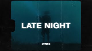 Belfa  late night thoughts Lyrics ft kayli marie [upl. by Irrol]