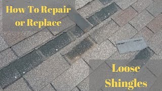 How To Repair Roof Shingles Blown Off [upl. by Suirrad]