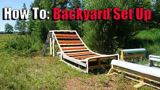 How to Build A Backyard Ski and Snowboard Set Up  MSnow Drop In Set Up [upl. by Koch]