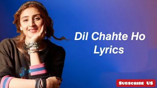 Dil Chahte Ho Lyrics Female Version  Jubin Nautiyal Payal Dev Mandy Takhar  AMTuraz [upl. by Goddard]