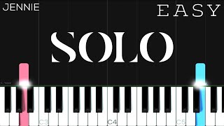 JENNIE  SOLO  EASY Piano Tutorial [upl. by Krys74]