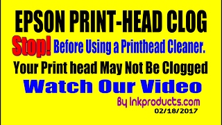 Your Epson Print Head May Not Be Clogged [upl. by Socin]