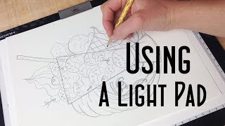 How to Use a Light Pad or Light Box  Huion Light Pad Demo and Review [upl. by Yanrahs121]