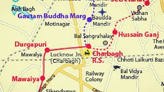 Lucknow Metro Route Map [upl. by Molohs]