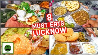 Lucknow Food MUST visit Places  Chaat Kebab amp More  Indian Street Food  Best of Veggie Paaji [upl. by Ainolopa]