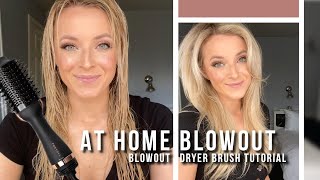 At home blowout tutorial with a blowout dryer brush  FoxyBae [upl. by Floridia]