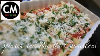 How to make spinach and ricotta Cannelloni [upl. by Yellehs]