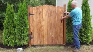 Gate Closer for Wood Gates That Actually Works [upl. by Bondon]