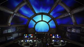 The Millennium Falcon flying through hyperspace with ambient noise [upl. by Ahsropal771]