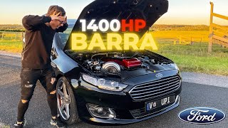 1400HP FORD BARRA FALCON FGX  Australias FASTEST SLEEPER [upl. by Spiers]