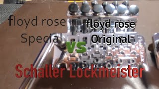 floyd rose special vs floyd rose original vs Schaller Lockmeister [upl. by Horn]