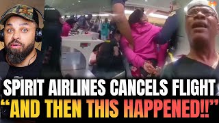 Chaos Erupts After Spirit Airlines Cancels Flight Customer Attacks Police Officer [upl. by Okim]