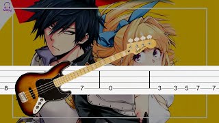 Cautious Hero OP Bass Tabs Tutorial [upl. by Rebna]