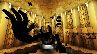 Beast Bendy BOSS BATTLE in Minecraft PE  BE  BATIM addon V3 [upl. by Arikehs]