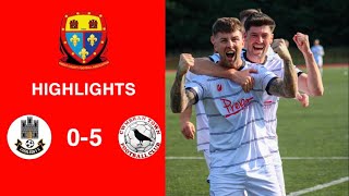 Caerleon 05 Cwmbrân Town  Gwent FA Senior cup  Quarter final highlights [upl. by Nosreve]