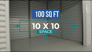 10x10 Storage Unit Size Information [upl. by Annasus490]