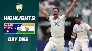 Australia v India 202425  Second Test  Day One [upl. by Kcirted245]