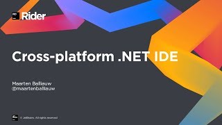 JetBrains Rider  New CrossPlatform NET IDE Overview [upl. by Atiuqrehs122]