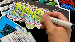 HOW TO DRAW GRAFFITI FOR BEGINNERS 2020 [upl. by Shreve]