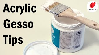 How Acrylic Gesso Works for Oil amp Acrylic Painting [upl. by Lrub907]