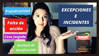 EXCEPCIONES E INCIDENTES  CONCORDADO CON LA LEY N°1173  PROCEDIMIENTO PENAL BOLIVIANO [upl. by Nylitak963]