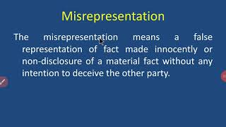 Misrepresentation [upl. by Rasia]