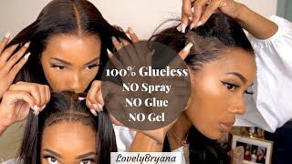 NEW 100 Glueless Wig For Beginners Zero Adhesive amp No Skills Needed  Hairvivi x LovelyBryana [upl. by Recha]