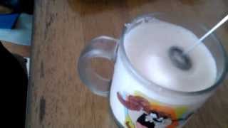 Aerolatte Review Frothing Cold Milk In Under 1 Minute [upl. by Uaeb]